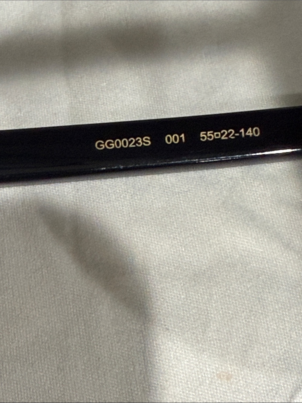 Gucci Women’s Black Round Sunglasses with Gold Accent - Picture 6 of 6
